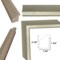 Italian Florentine Silver Leaf Shadow Box Picture Frame 12x36 frame